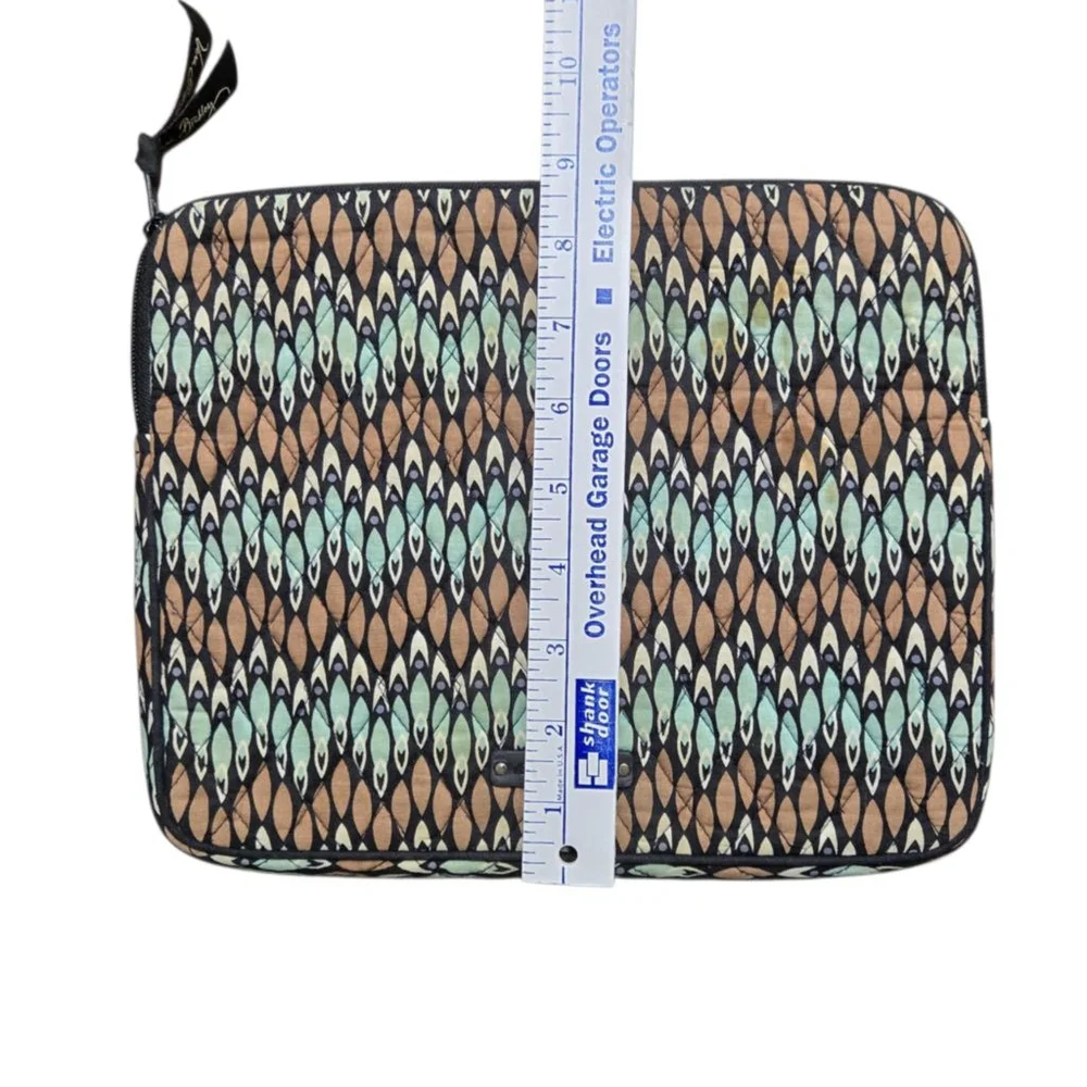 Vera Bradley Sierra Stream Tablet Case Padded I-pad Electronic Devise Brown Blue